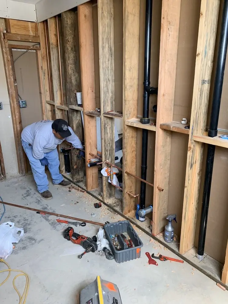 Commercial rough-in plumbing for Water Heater Replacement in Reedley